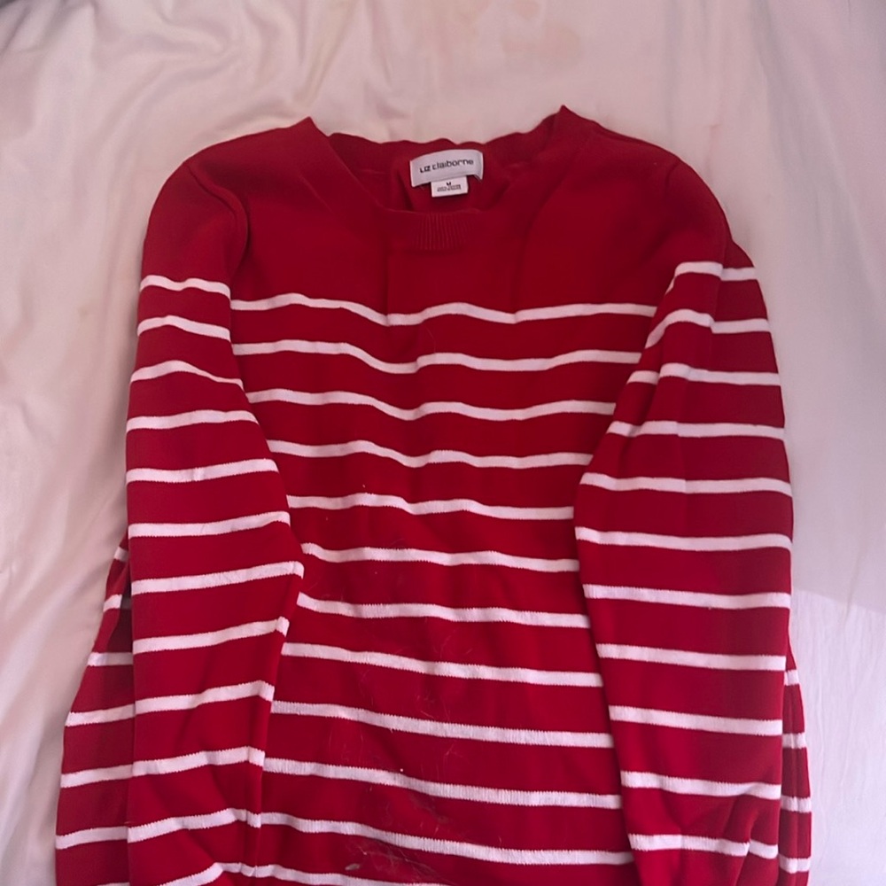 Vintage Liz Claiborne striped pull over